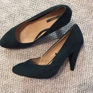Forest green heels
